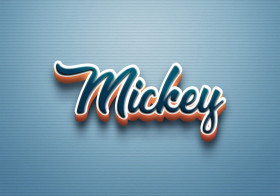 Cursive Name DP: Mickey