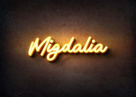 Glow Name Profile Picture for Migdalia