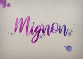 Mignon Watercolor Name DP