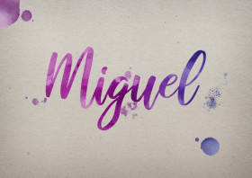 Miguel Watercolor Name DP