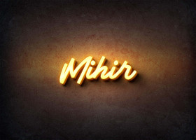Glow Name Profile Picture for Mihir