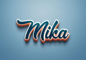 Cursive Name DP: Mika