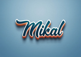 Cursive Name DP: Mikal