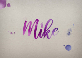 Mike Watercolor Name DP
