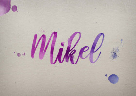 Mikel Watercolor Name DP