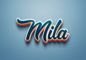 Cursive Name DP: Mila