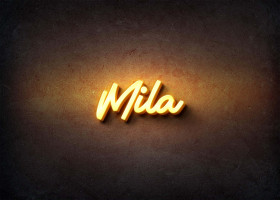 Glow Name Profile Picture for Mila