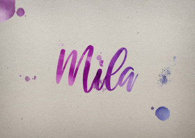 Mila Watercolor Name DP