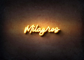 Glow Name Profile Picture for Milagros