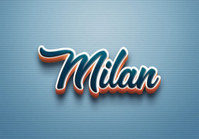 Cursive Name DP: Milan