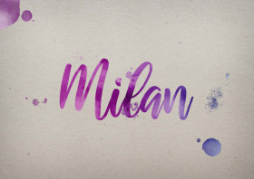 Milan Watercolor Name DP