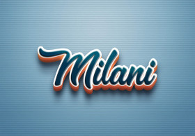 Cursive Name DP: Milani