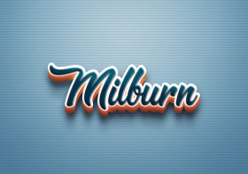Cursive Name DP: Milburn