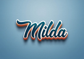 Cursive Name DP: Milda