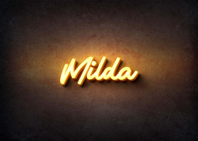 Glow Name Profile Picture for Milda