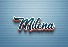 Cursive Name DP: Milena