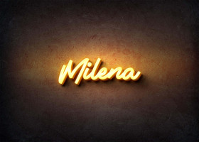 Glow Name Profile Picture for Milena