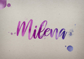 Milena Watercolor Name DP