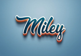 Cursive Name DP: Miley
