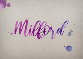 Milford Watercolor Name DP