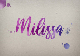 Milissa Watercolor Name DP