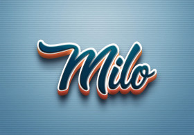Cursive Name DP: Milo