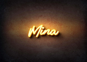 Glow Name Profile Picture for Mina