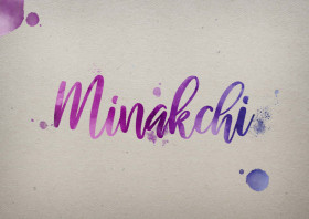 Minakchi Watercolor Name DP