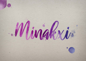 Minakxi Watercolor Name DP