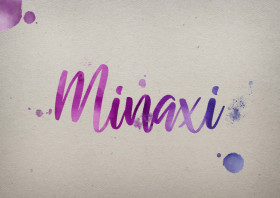 Minaxi Watercolor Name DP