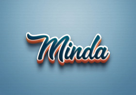 Cursive Name DP: Minda