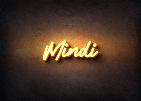 Glow Name Profile Picture for Mindi