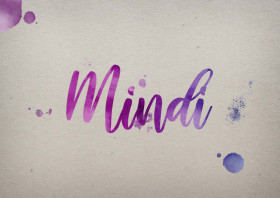 Mindi Watercolor Name DP