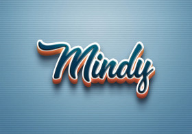 Cursive Name DP: Mindy