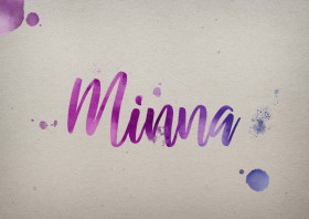 Minna Watercolor Name DP