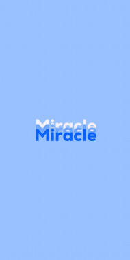 Name DP: Miracle