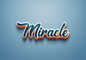 Cursive Name DP: Miracle