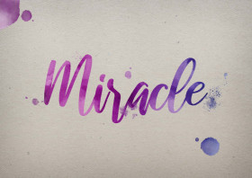 Miracle Watercolor Name DP