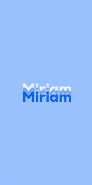 Name DP: Miriam