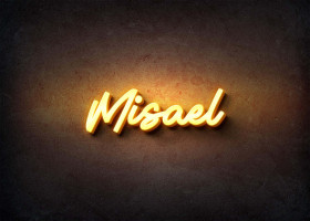 Glow Name Profile Picture for Misael