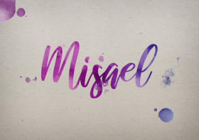 Misael Watercolor Name DP