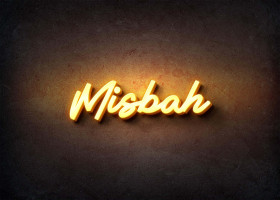 Glow Name Profile Picture for Misbah