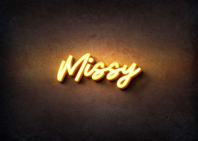 Glow Name Profile Picture for Missy