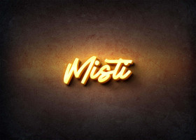 Glow Name Profile Picture for Misti