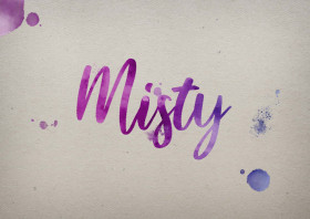 Misty Watercolor Name DP