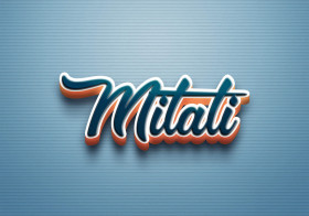 Cursive Name DP: Mitali