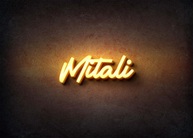 Glow Name Profile Picture for Mitali