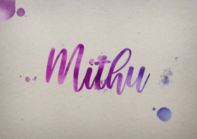 Mithu Watercolor Name DP