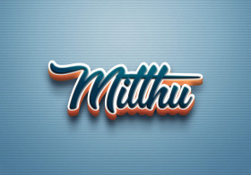 Cursive Name DP: Mitthu