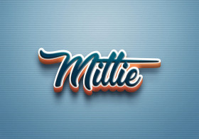 Cursive Name DP: Mittie